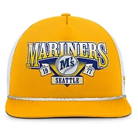 Men's Fanatics Gold/White Seattle Mariners Recall Snapback Hat