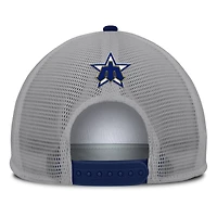 Men's Fanatics Gray/White Seattle Mariners Cranked Foam Front Patch Trucker Adjustable Hat
