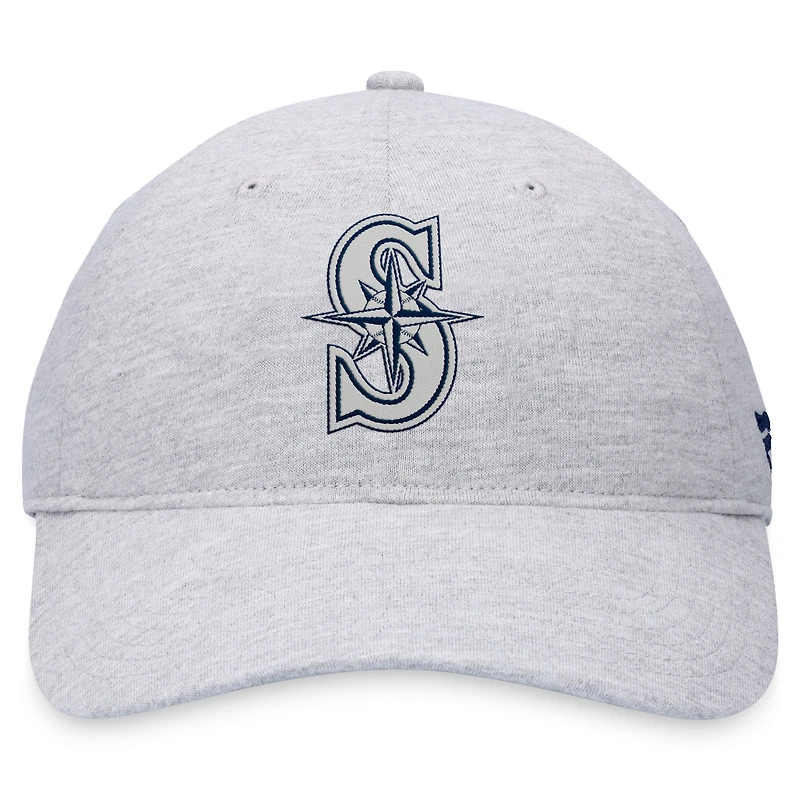 Men's Fanatics Gray Seattle Mariners Logo Adjustable Hat