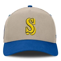 Casquette ajustable Fanatics kaki/royale Seattle Mariners Veteran A-Frame pour homme