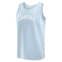 Débardeur Fanatics bleu clair Seattle Mariners Elements pour hommes