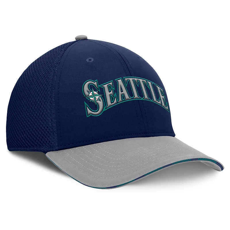 Men's Fanatics Navy/Gray Seattle Mariners Pennant Flex Hat