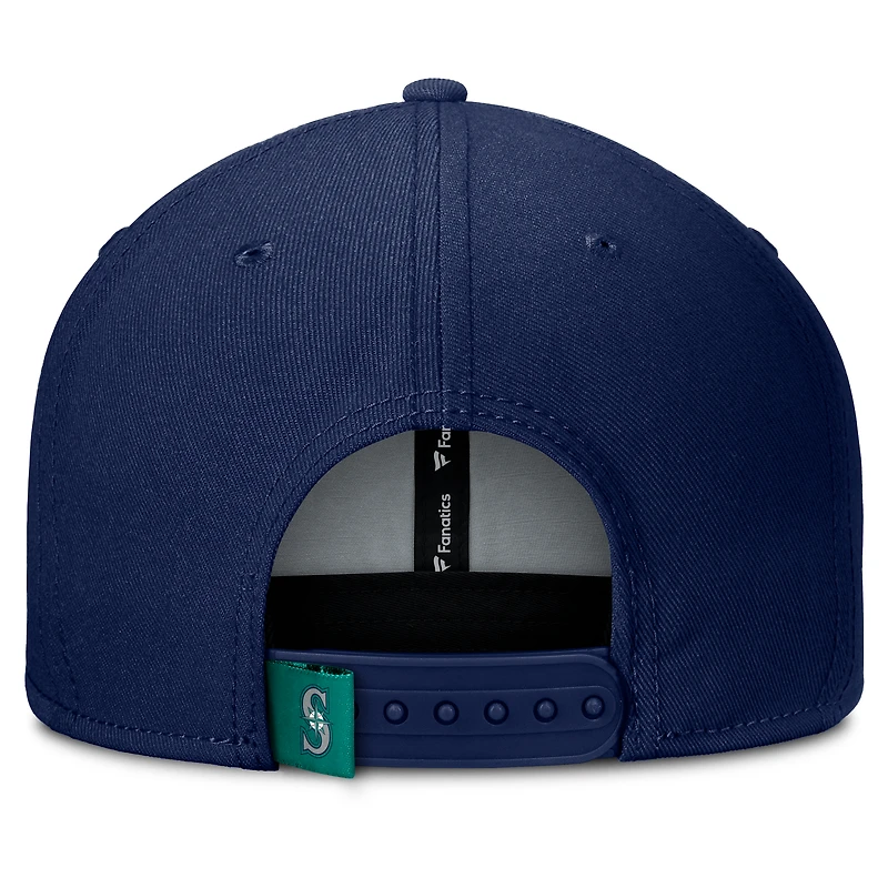 Men's Fanatics Navy/Teal Seattle Mariners Clubhouse Splitter Snapback Hat