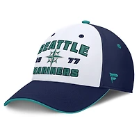 Men's Fanatics Navy/White Seattle Mariners Jammed Structured Flex Hat