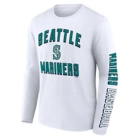 Men's Fanatics Navy/White Seattle Mariners Two-Pack Combo T-Shirt Set