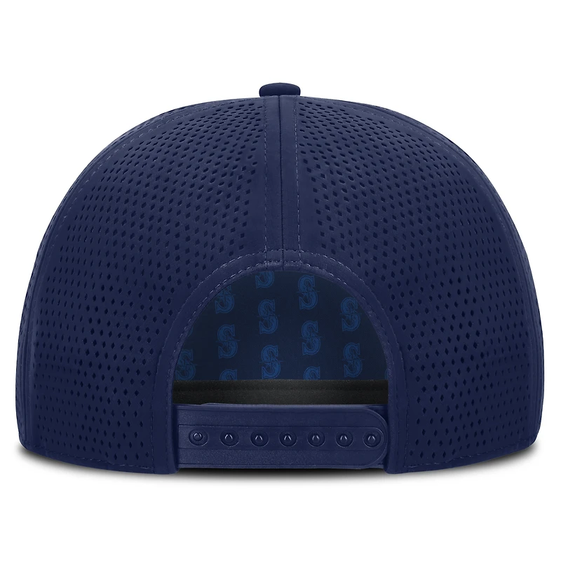 Casquette ajustable perforée bleu marine Seattle Mariners pour homme de Fanatics