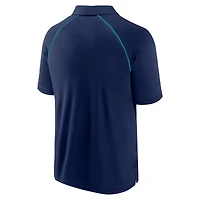 Polo raglan Strong Alone des Seattle Mariners Fanatics pour hommes, bleu marine