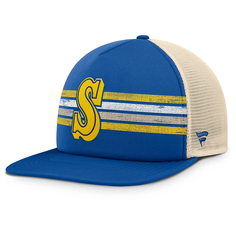 Men's Fanatics Royal/Natural Seattle Mariners Cooperstown Collection Powers Snapback Hat