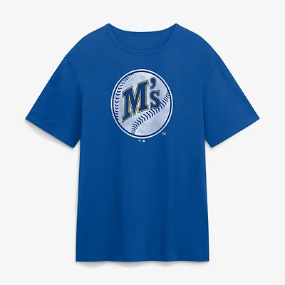 T-shirt Fanatics Royal Seattle Mariners pour homme, logo alternatif Legacy
