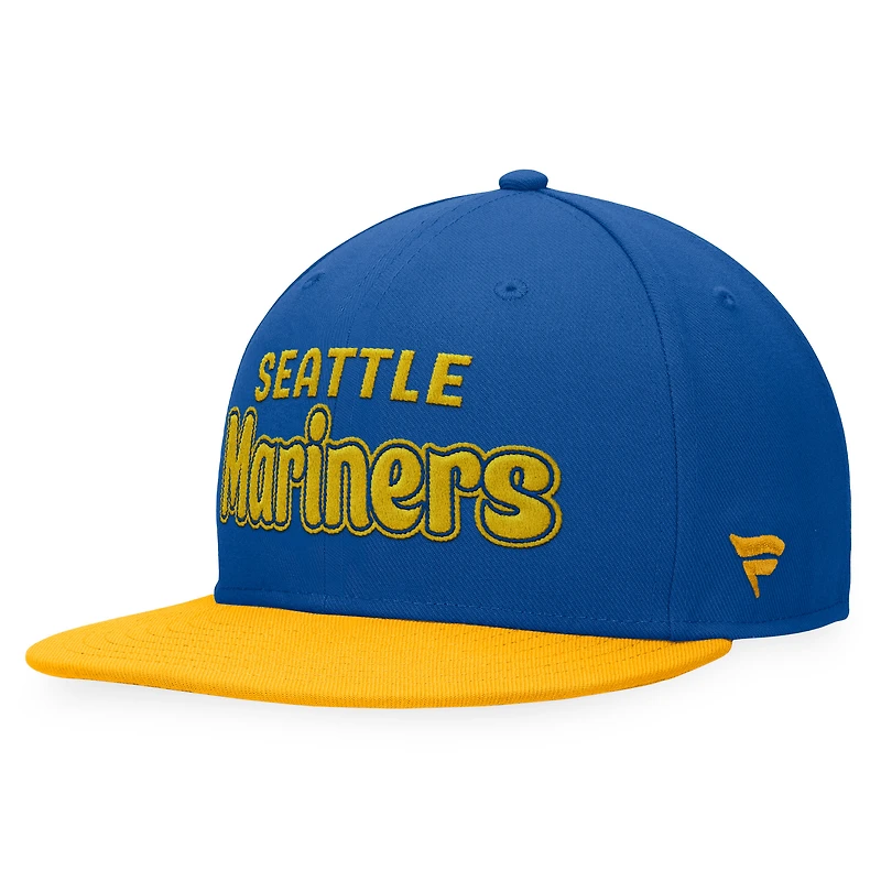 Casquette ajustée Hurler Fanatics Royal Seattle Mariners Cooperstown Collection pour hommes