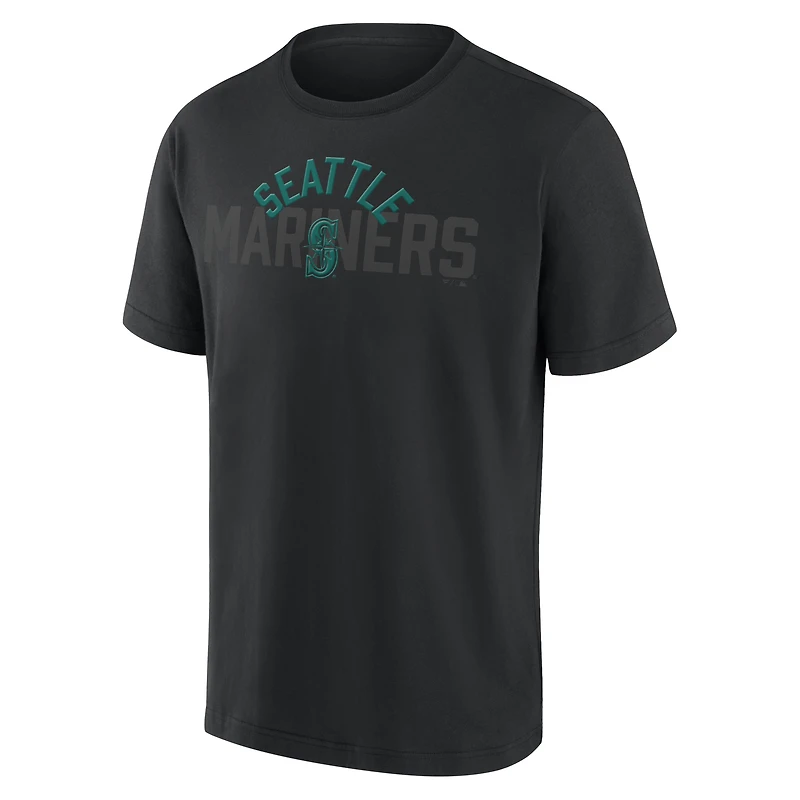 T-shirt épais noir Seattle Mariners de Fanatics pour homme