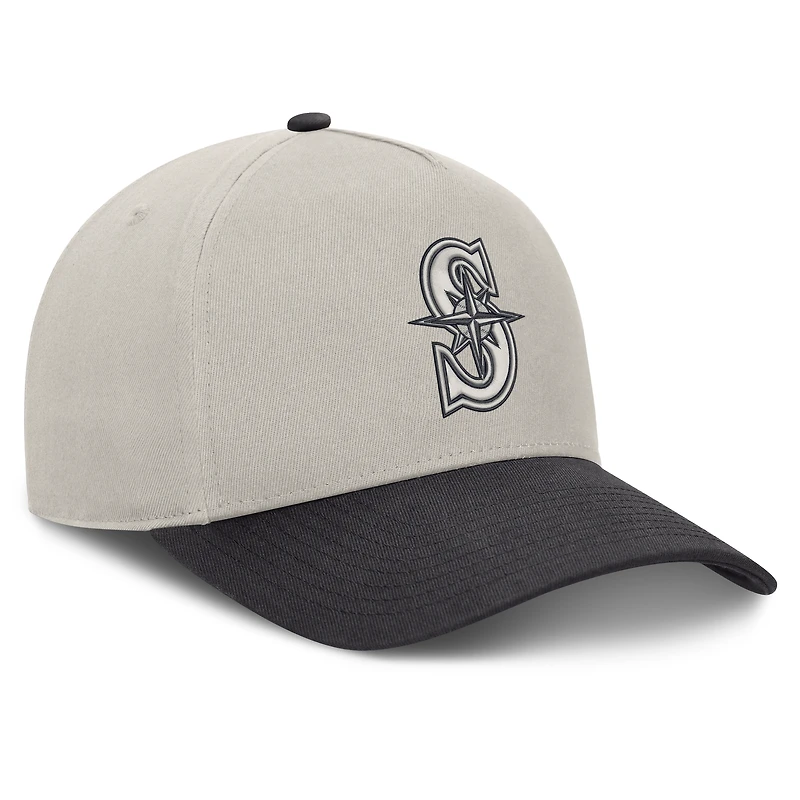 Men's Fanatics Stone/Graphite Seattle Mariners Wonder A-Frame Adjustable Hat