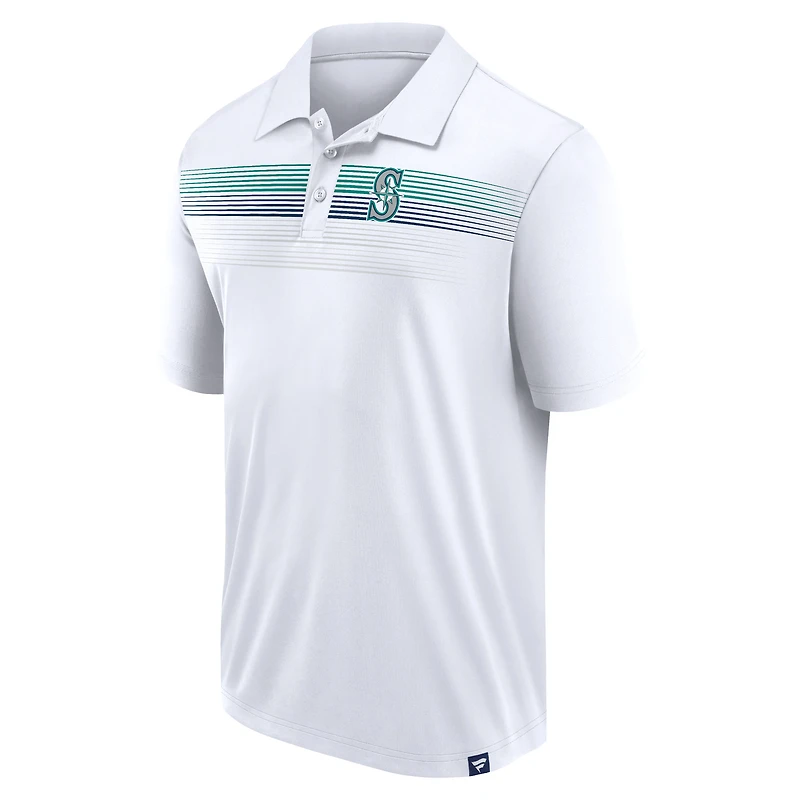 Polo blanc Seattle Mariners Victory For Us Interlock Fanatics pour hommes