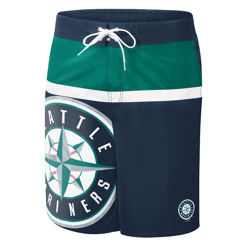 G-III Sports by Carl Banks Bleu marine Seattle Mariners Sea Wind Short de bain pour homme