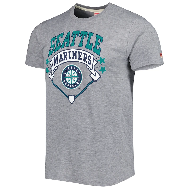 T-shirt à trois mélanges de diamants des Mariners Seattle Homage gris pour homme