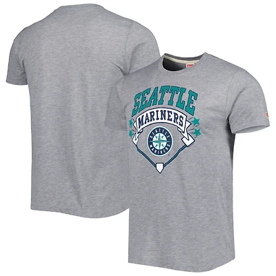 T-shirt à trois mélanges de diamants des Mariners Seattle Homage gris pour homme