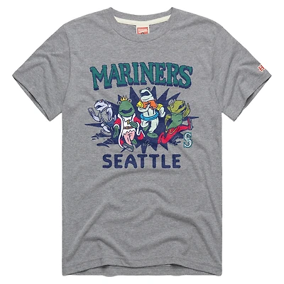Men's Homage Teal Seattle Mariners Tri-Blend Hyperlocal T-Shirt