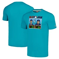 Men's Homage Julio Rodríguez Teal Seattle Mariners MLB Jam Tri-Blend T-Shirt