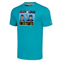 Men's Homage Julio Rodríguez Teal Seattle Mariners MLB Jam Tri-Blend T-Shirt