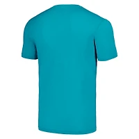 T-shirt triple mélange Hommage Julio Rodriguez Aqua Seattle Mariners Caricature pour hommes
