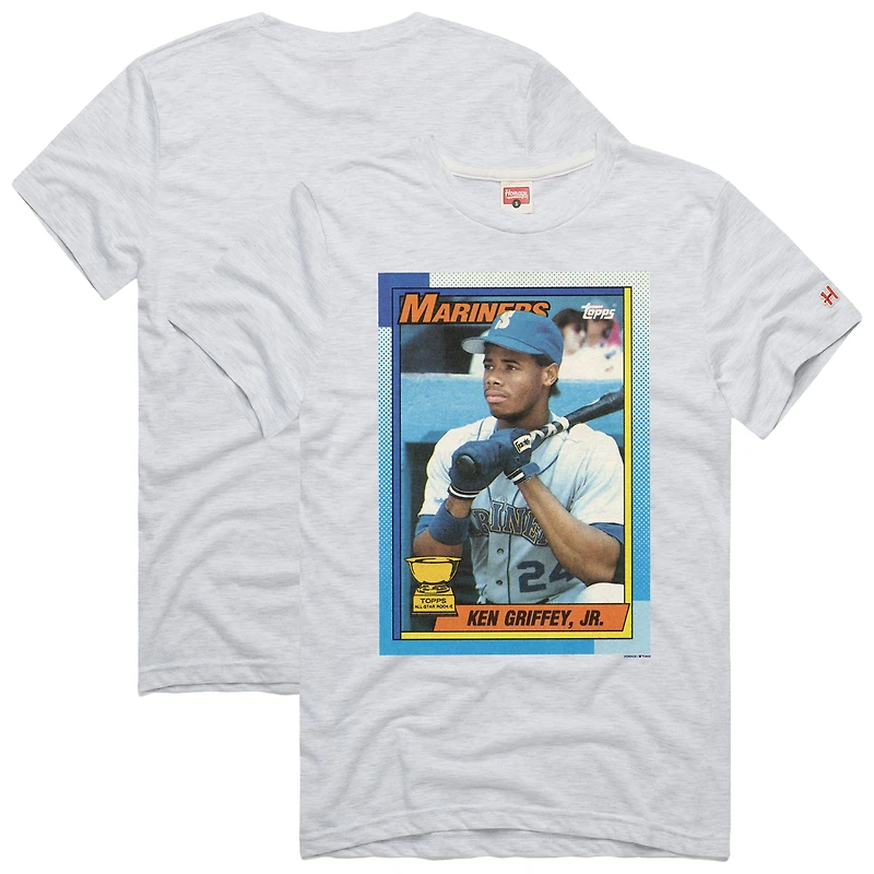 T-shirt homme hommage à Ken Griffey Jr., Royal Seattle Mariners, Topps, en mélange de trois matières