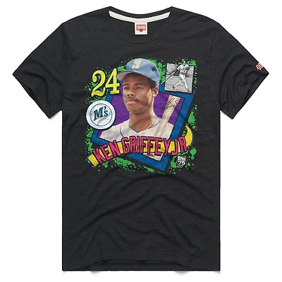 T-shirt graphique Topps 75 Remix, hommage à Ken Griffey Jr., Seattle Mariners, couleur anthracite
