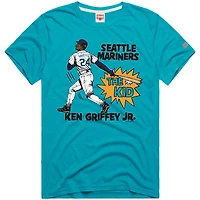 T-shirt graphique hommage à Ken Griffey Jr. pour homme, bleu sarcelle, des Seattle Mariners