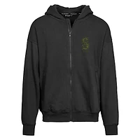 Men's Levelwear  Black Seattle Mariners Oversized Uphill Digital Camo Full-Zip Hoodie
