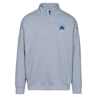 Sweat-shirt à glissière quart de tour Murray gris pour homme la collection Cooperstown des Seattle Mariners Levelwear