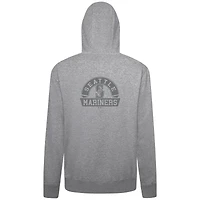 Men's Levelwear Gray Seattle Mariners Podium Banner Arch Full-Zip Hoodie