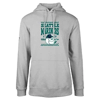 Men's Levelwear Gray Seattle Mariners Podium Inaugural Pullover Hoodie