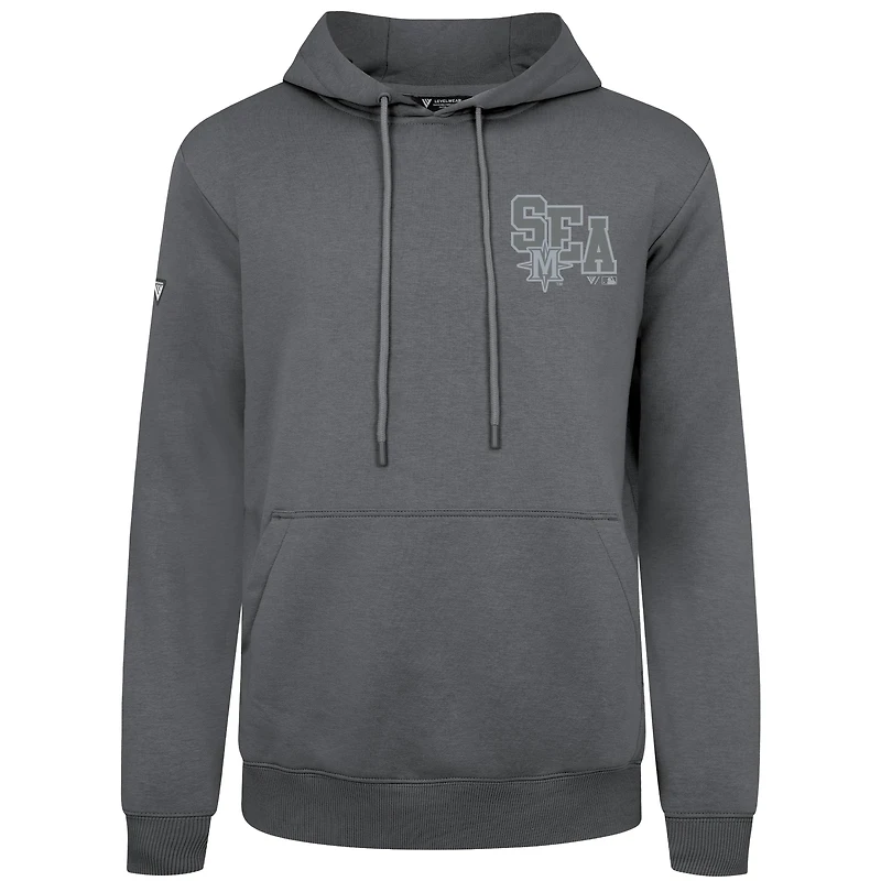 Sweat à capuche gris Levelwear pour homme des Seattle Mariners Podium Valiant