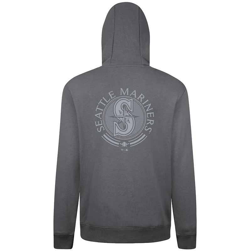 Men's Levelwear Gray Seattle Mariners Podium Valiant Pullover Hoodie