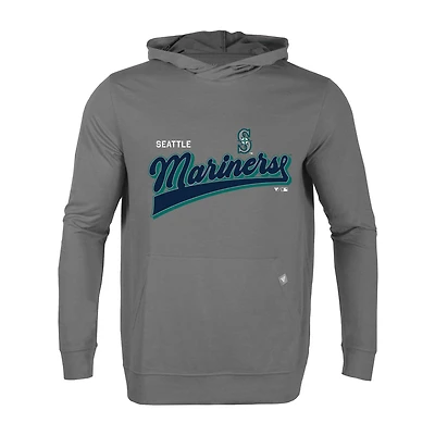Sweat à capuche gris Seattle Mariners Relay Vintage Team 2.0 pour homme Levelwear