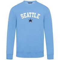 Men's Levelwear  Light Blue Seattle Mariners Zane Felt Arch Pullover Sweatshirt