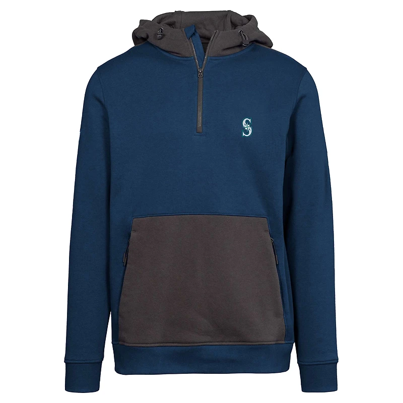 Sweat à capuche glissière quart de tour Chicane Insignia 2.0 pour homme la marine Seattle Mariners Levelwear