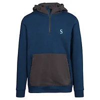 Sweat à capuche glissière quart de tour Chicane Insignia 2.0 pour homme la marine Seattle Mariners Levelwear