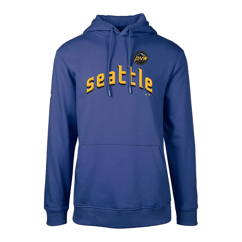 Sweat à capuche logo City Connect Podium Core pour homme de Levelwear Royal Seattle Mariners