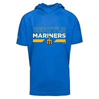 Men's Levelwear Royal Seattle Mariners City Connect Relay No Hitter Short Sleeve Hoodie T-Shirt
