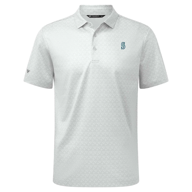 Polo System Insignia 2.0 pour homme de Levelwear, blanc, des Mariners Seattle