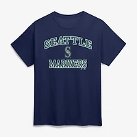 T-shirt homme Seattle Mariners Heart and Soul bleu marine avec logo athlétique