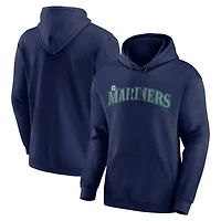 Sweat à capuche homme bleu marine Seattle Mariners avec logo et inscription