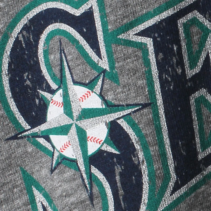 Majestic Threads Hisashi Iwakuma Gris Seattle Mariners Premium T-shirt à trois mélanges avec nom et numéro