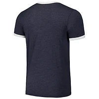 T-shirt tri-mélange Ringer Majestic Threads pour hommes, bleu marine, Seattle Mariners