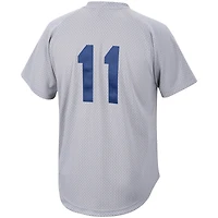 Maillot d'entraînement au bâton en maille Mitchell & Ness Edgar Martinez anthracite pour hommes, collection Cooperstown des Mariners de Seattle