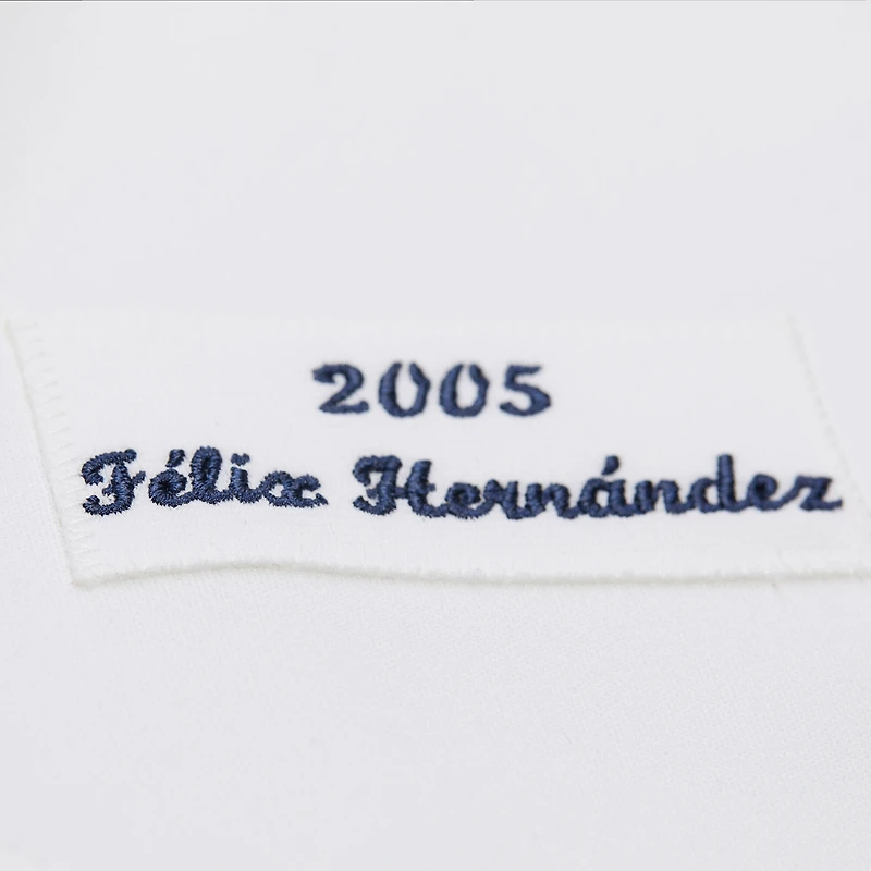 Maillot authentique Mitchell & Ness Felix Hernandez pour homme, blanc, collection Cooperstown, Seattle Mariners