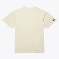 Men's Mitchell & Ness Ichiro Suzuki Cream Seattle Mariners Cooperstown Collection Throwback Name Number T-Shirt