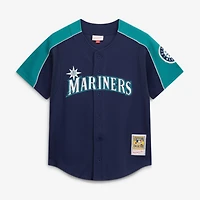 Maillot d'entraînement à la batte Mitchell & Ness Ichiro Suzuki bleu marine Seattle Mariners 2006 Cooperstown pour homme