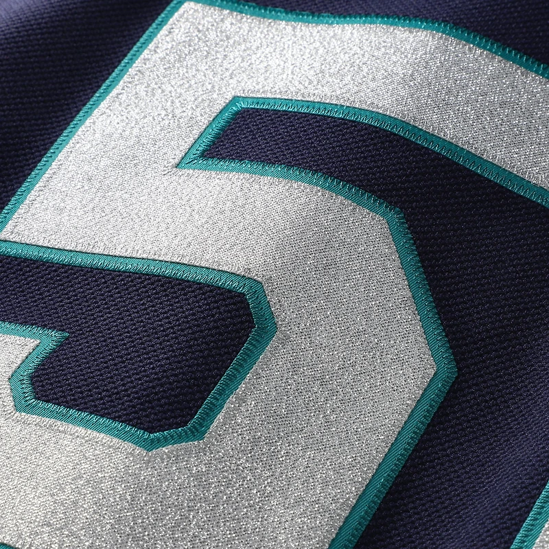 Men's Mitchell & Ness Ichiro Suzuki Navy Seattle Mariners 2006 Cooperstown Mesh Batting Practice Button-Up Jersey