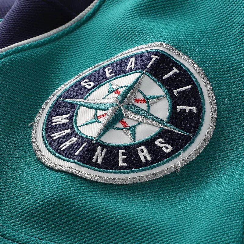 Men's Mitchell & Ness Ichiro Suzuki Navy Seattle Mariners 2006 Cooperstown Mesh Batting Practice Button-Up Jersey